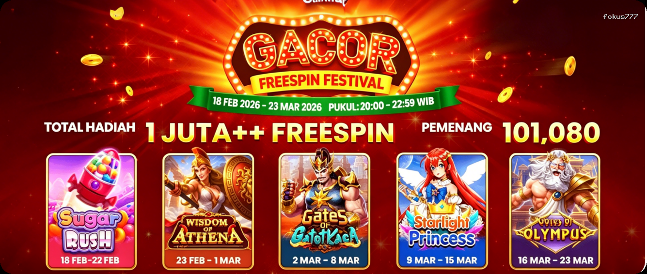 Login fokus777 Sekarang Bonus Melimpah
